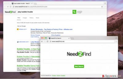 Need2Find.net redirect virus worsen's browsing quality