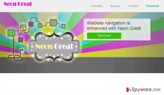 The picture of Neon Great virus