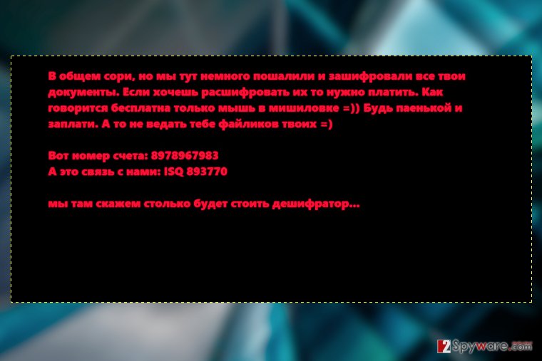 .Net ransomware virus