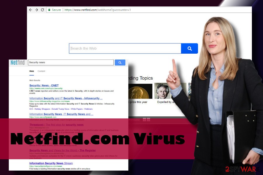 Netfind.com browser hijacker