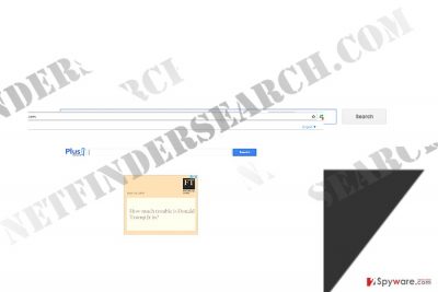 The image displaying Net Finder Search