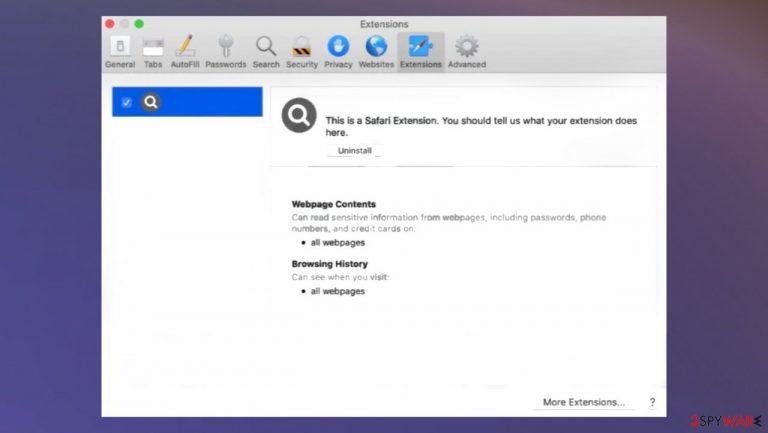 NetSearchPanel mac virus
