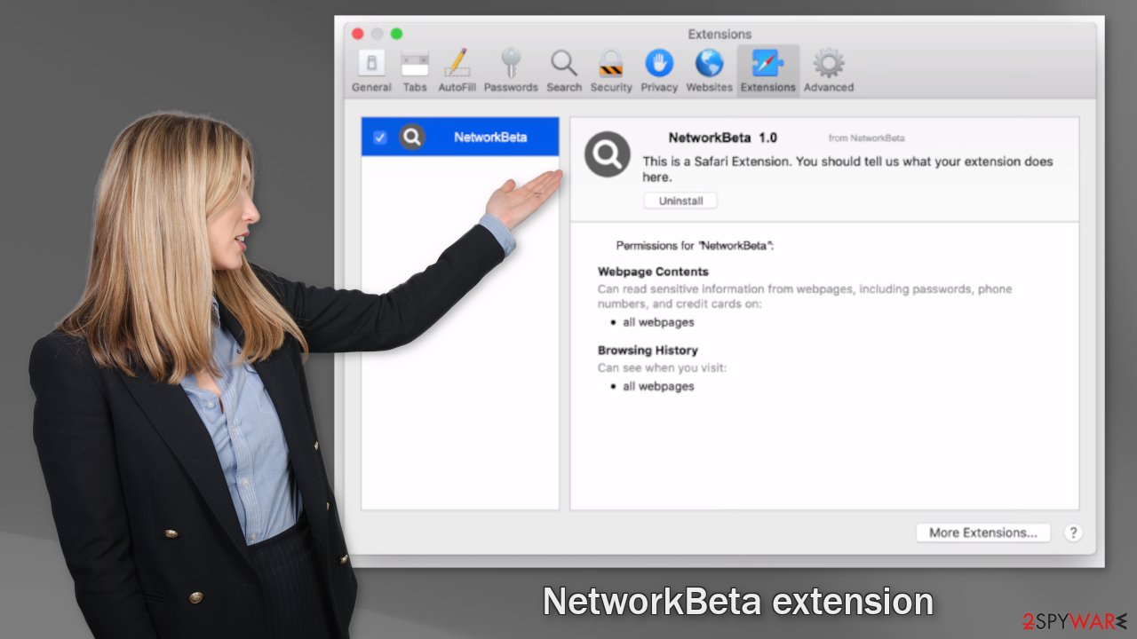 NetworkBeta extension