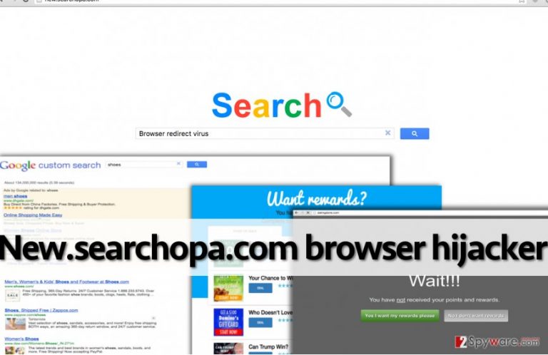 New.searchopa.com redirect virus can lead the computer user to dangerous Internet sites