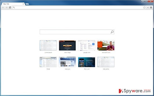 New Tab Assistant virus snapshot New Tab Assistant virus snapshot