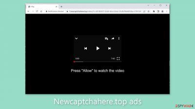 Newcaptchahere.top ads