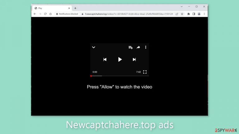 Newcaptchahere.top ads
