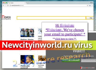 Newcityinworld.ru virus in browser places this URL in homepage settings