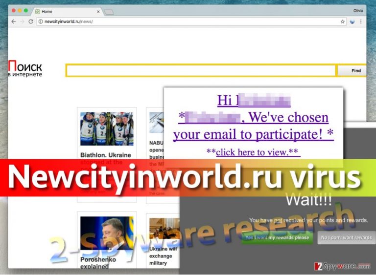 Newcityinworld.ru virus in browser places this URL in homepage settings
