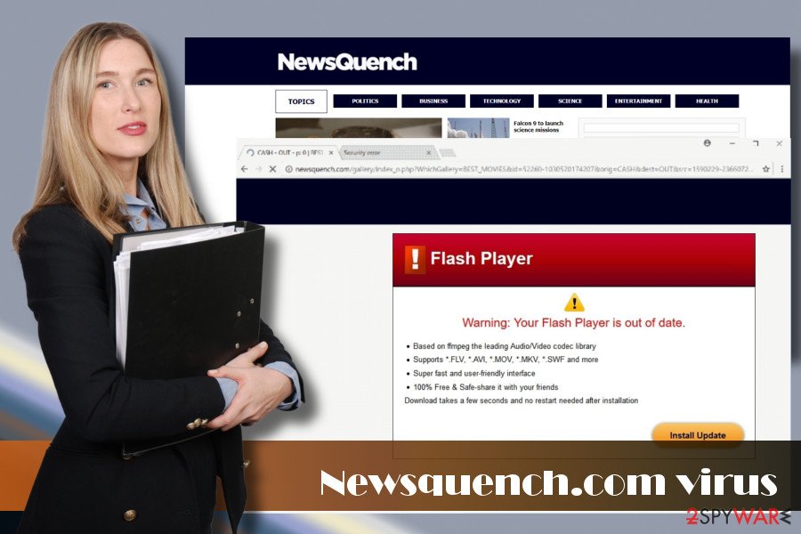 Newsquench.com redirect virus