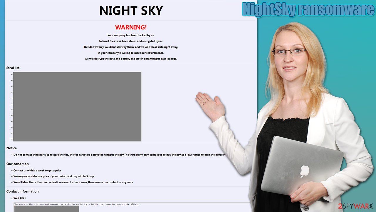 NightSky ransomware virus