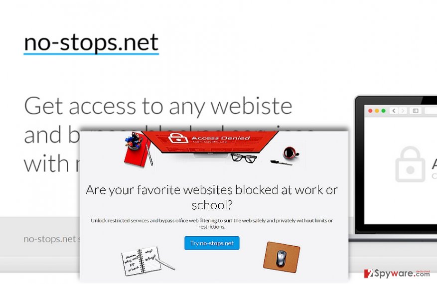 The screenshot of No-stops.net The screenshot of No-stops.net