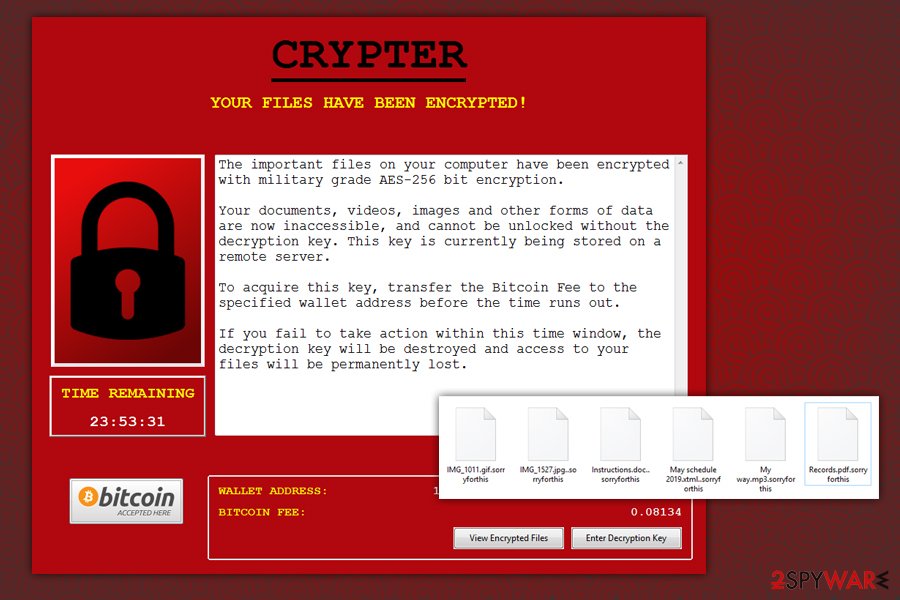 Noblis ransomware .sorryforthis variant