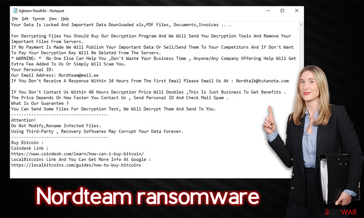 Nordteam ransomware virus