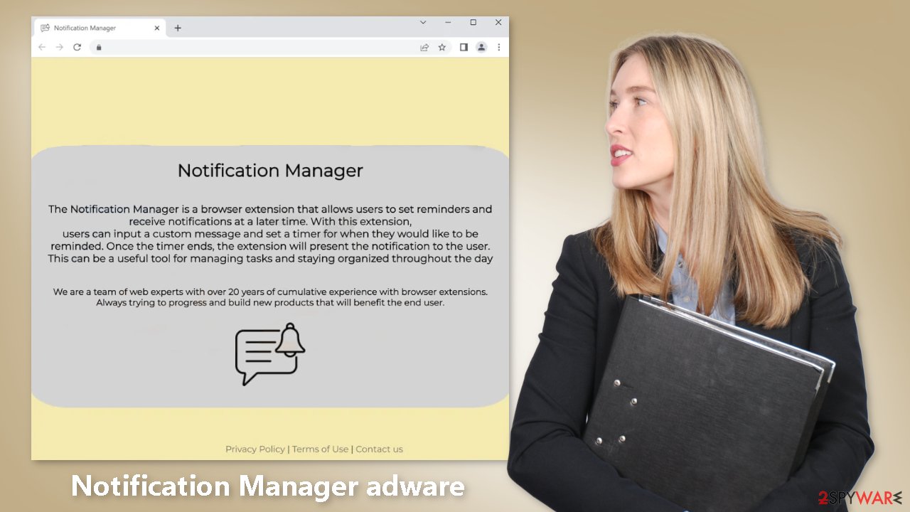 Notification Manager adware