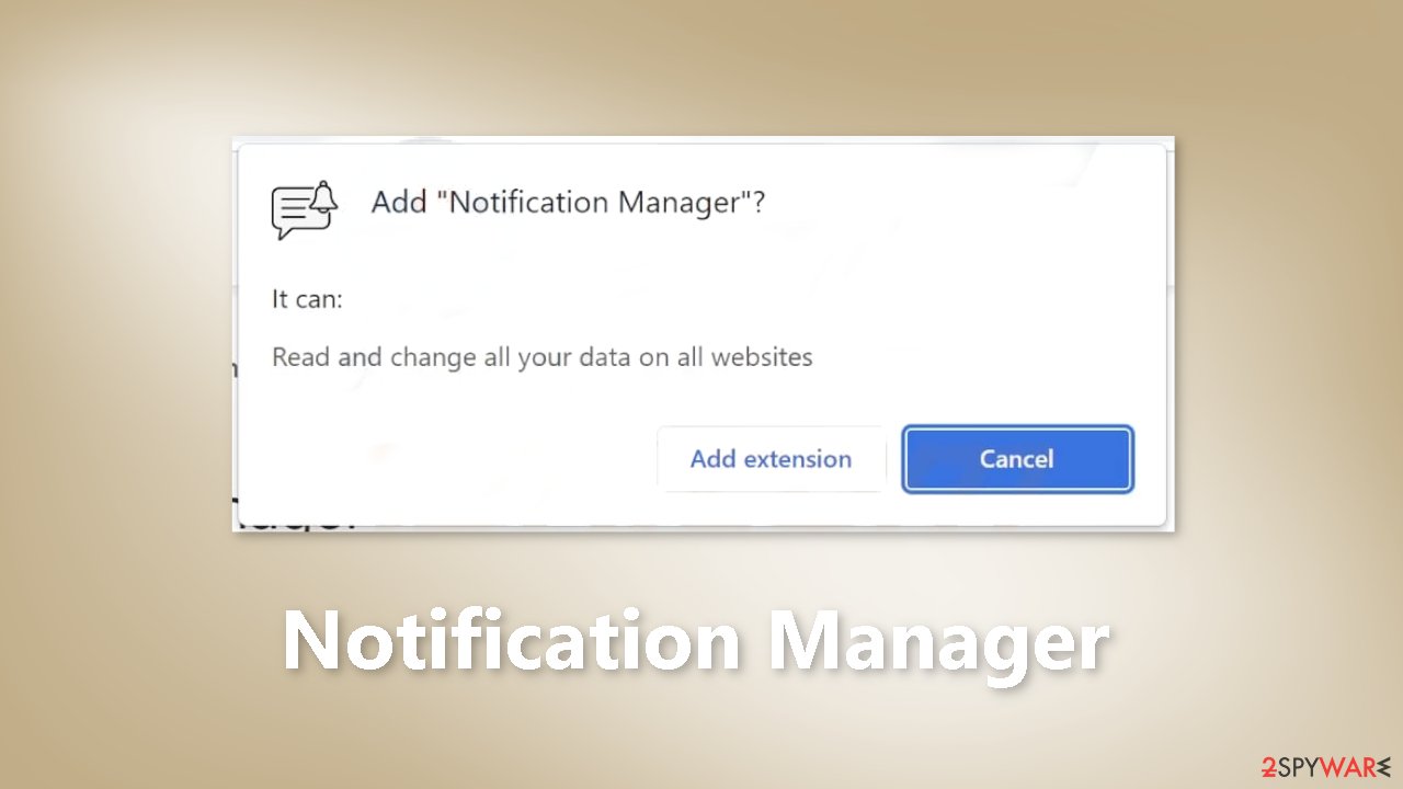 Notification Manager adware