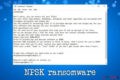 NPSK ransomware
