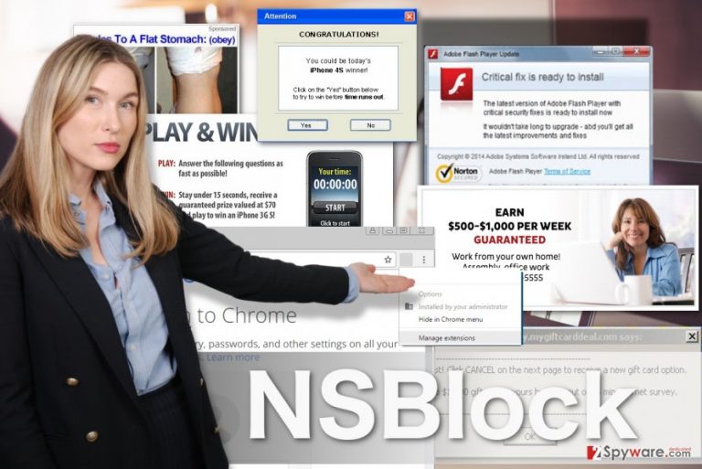 Image of NSBlock adware virus