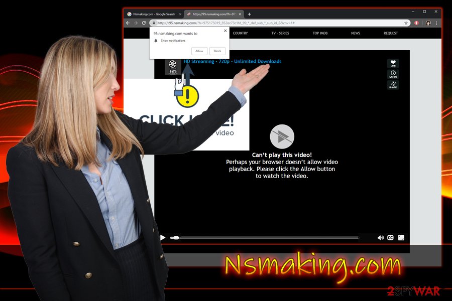 Nsmaking.com push notification virus