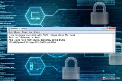 Ransom note by NSMF ransomware virus