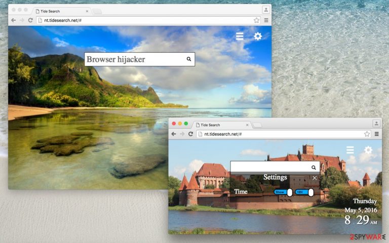 Nt.tidesearch.net virus provides questionable Tide Search engine