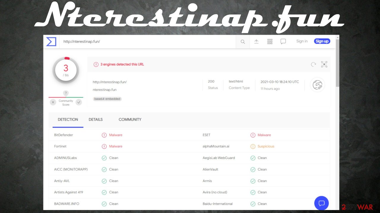 Nterestinap.fun virus