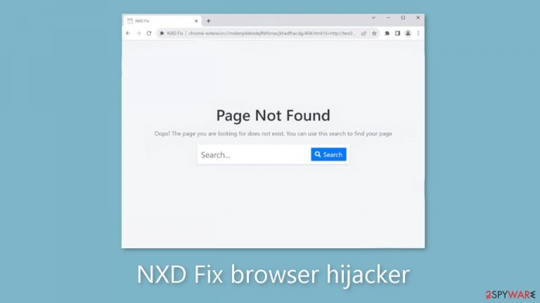 NXD Fix browser hijacker