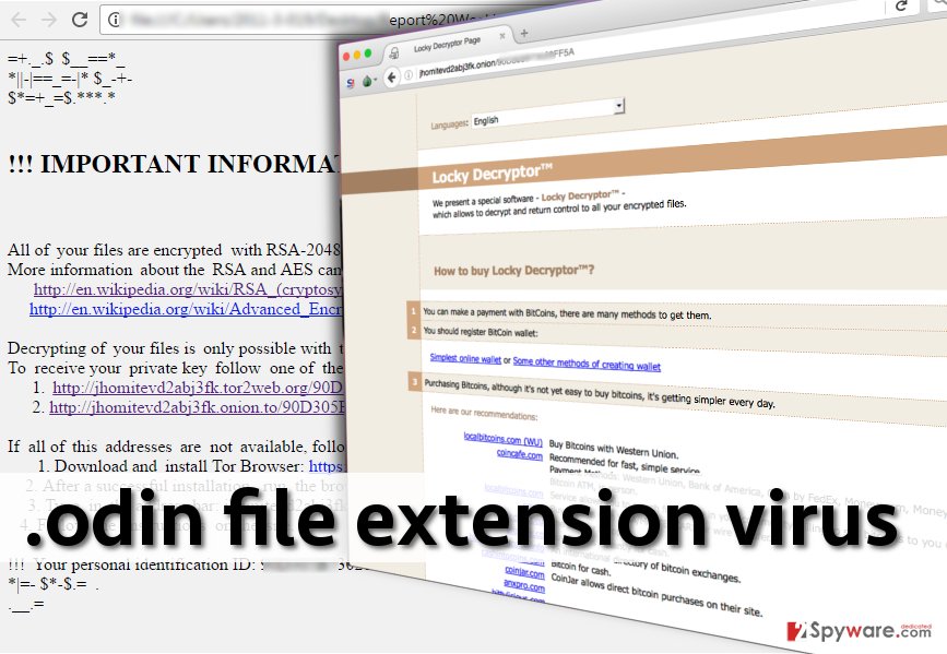Remove .odin file extension virus (Free Instructions)