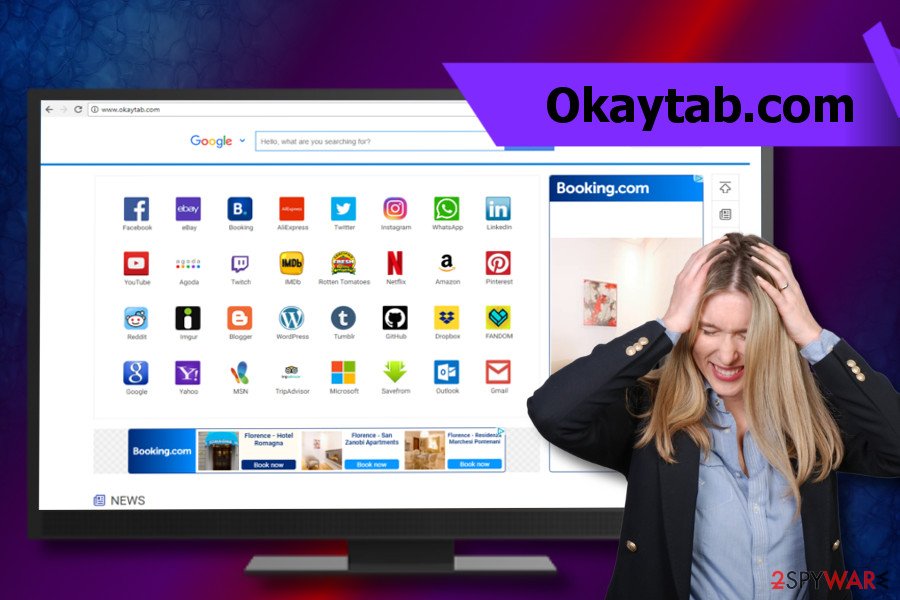 Okaytab.com virus corrupts start page