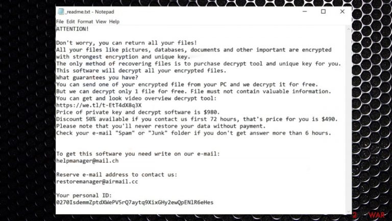 Omfl ransomware
