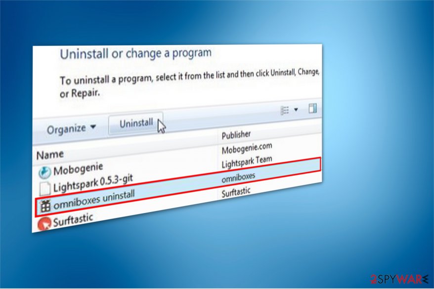 Omniboxes.com uninstall guide image