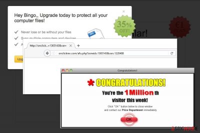 Examples of Onclickrev.com redirect