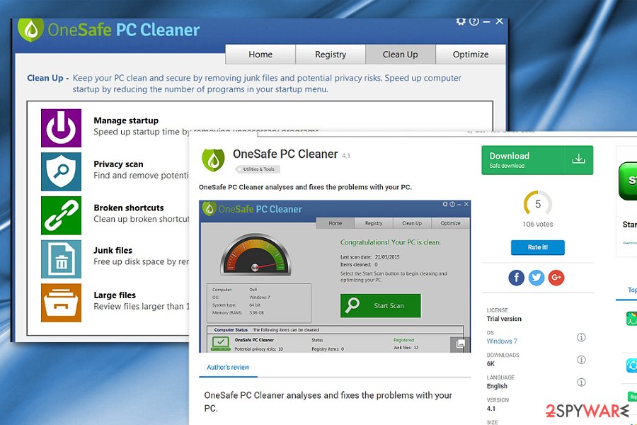 OneSafe PC Cleaner image