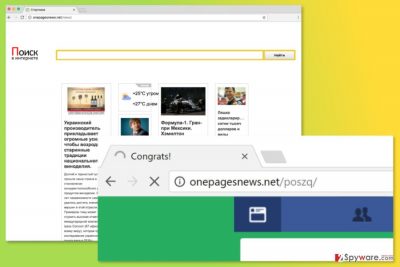 The image of Onepagesnews.net virus
