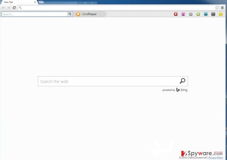 OnePlayer Toolbar redirect OnePlayer Toolbar redirect
