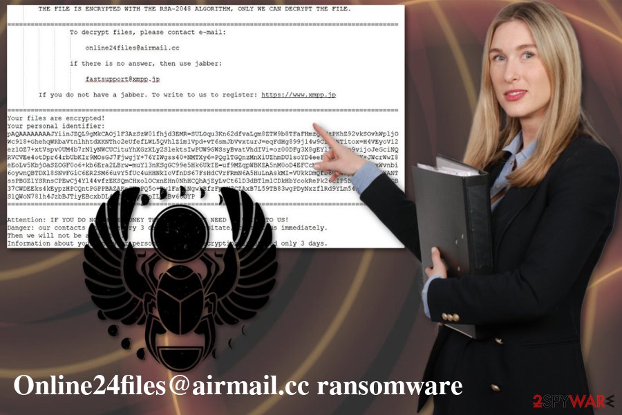 Online24files@airmail.cc ransomware virus