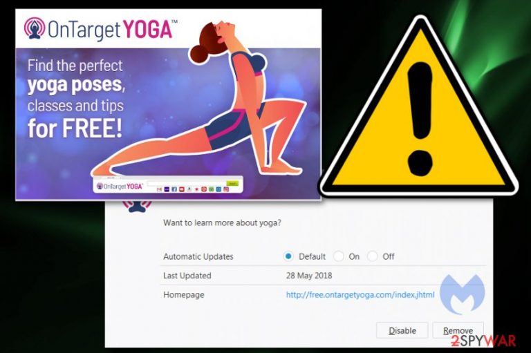 OnTargetYoga browser hijacker 