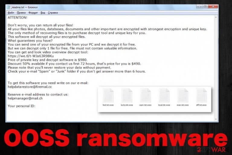 Ooss ransomware
