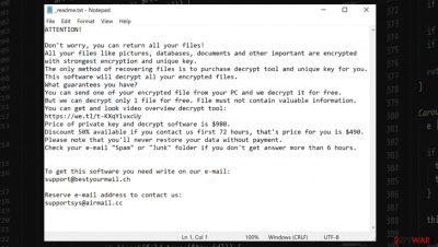 Ooxa ransomware