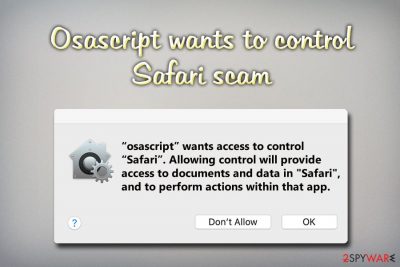 Osascript wants to control Safari