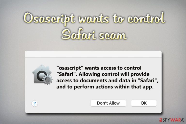 Osascript wants to control Safari