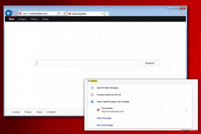 OurLuckySites.com virus in Chrome browser