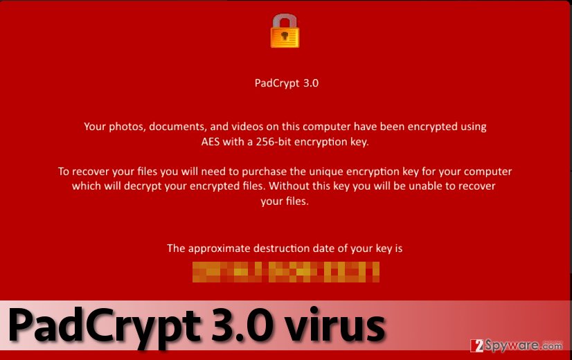 PadCrypt 3.0 virus version PadCrypt 3.0 virus version