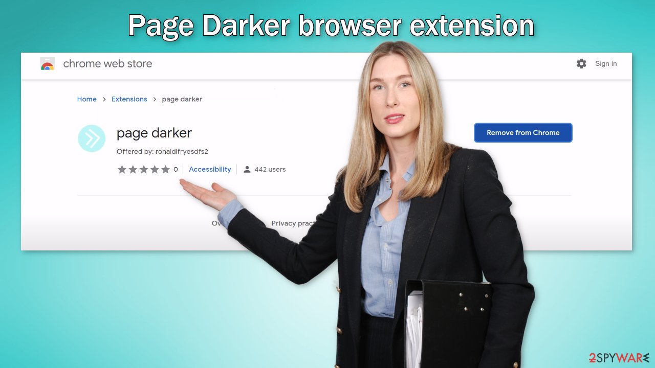 Page Darker browser extension