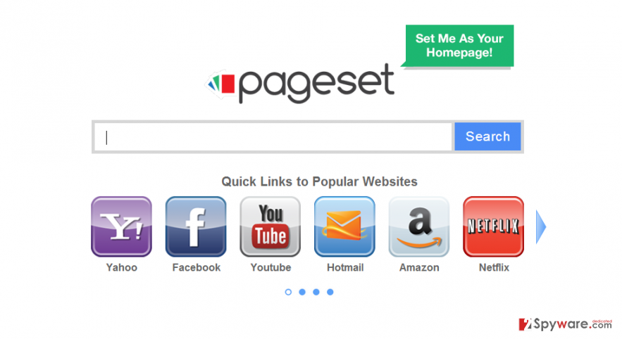 Pageset.com virus snapshot Pageset.com virus snapshot