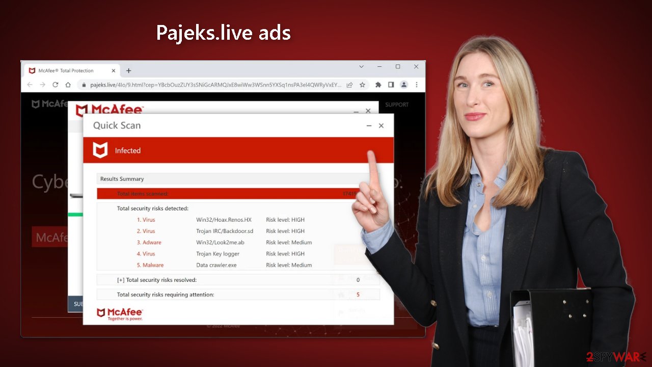 Pajeks.live ads