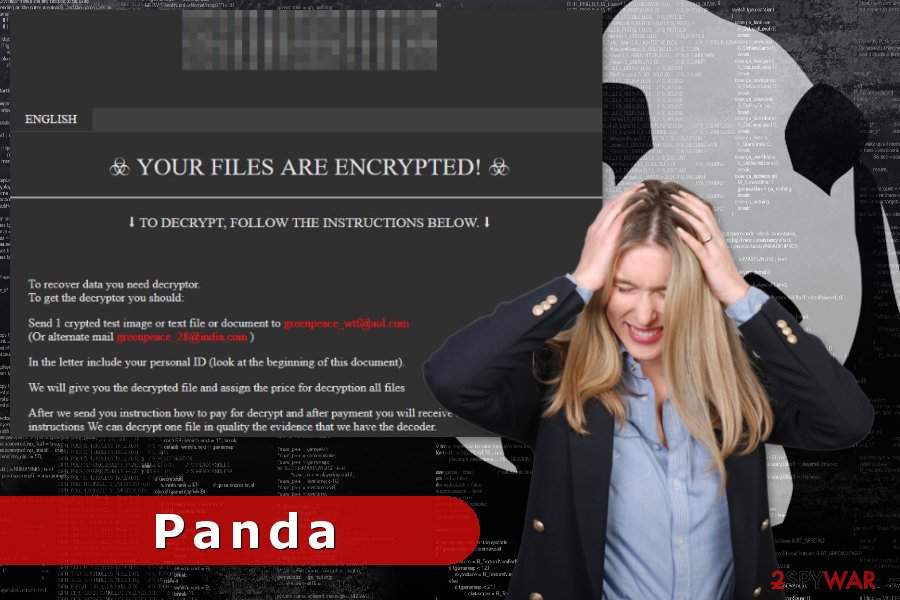 Image of Panda ransomware virus