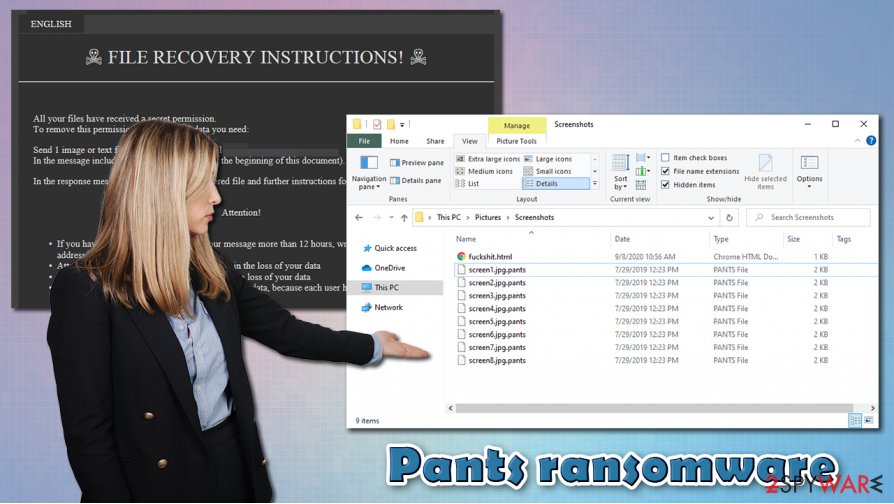 Pants ransomware virus