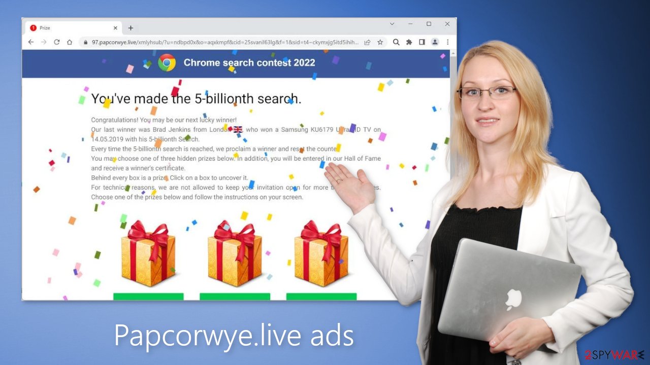 Papcorwye.live ads