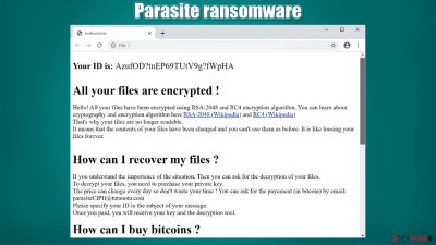 Parasite ransomware